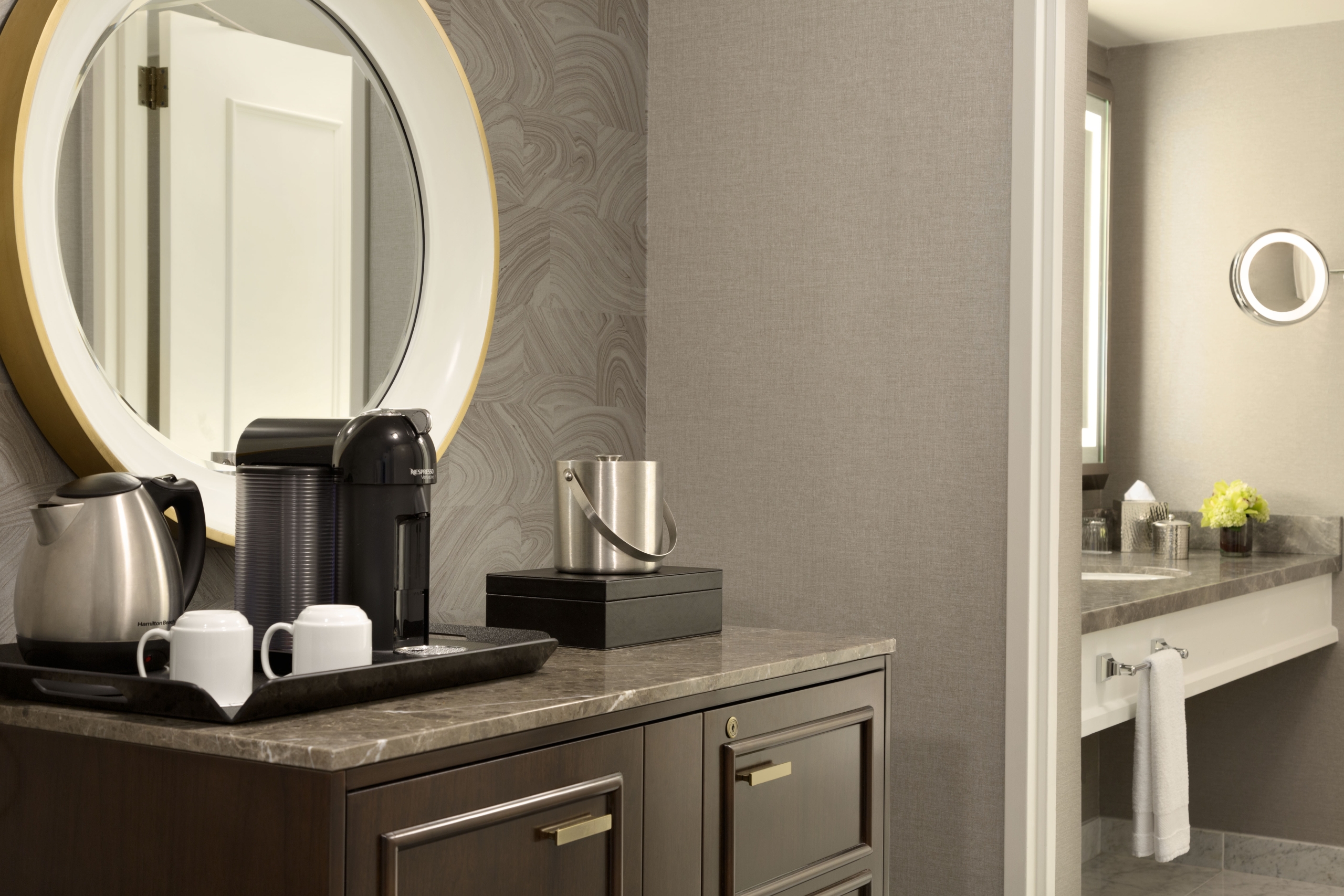 Signature bathroom hallway