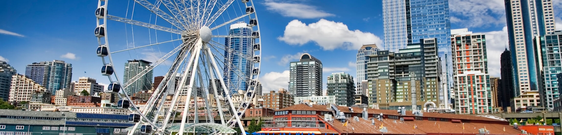 Seattle Waterfront & Seattle Great Wheel