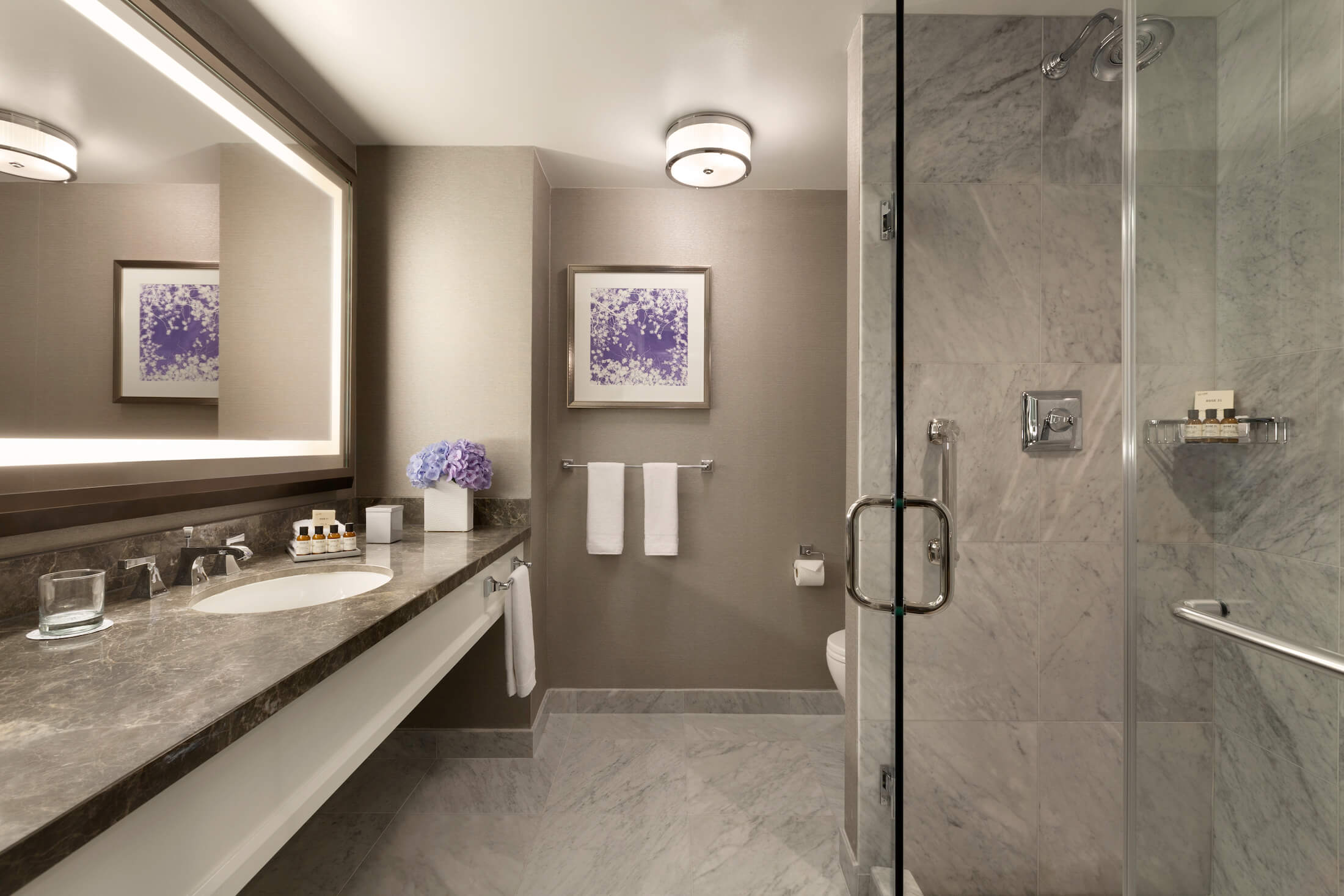 One bedroom suite bathroom
