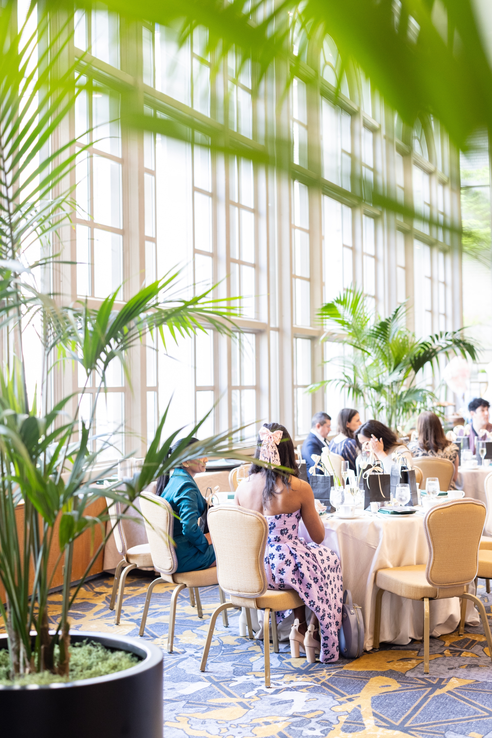 High tea menu in garden room