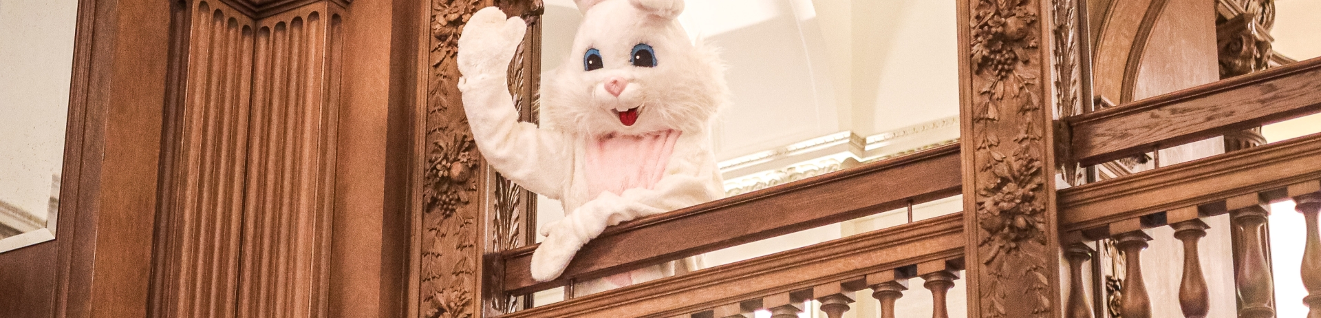 Easter Bunny on Mezzanine Level